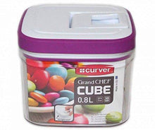 Load image into Gallery viewer, Curver Dry Cube Food Canisters - 0.8L or 1.3L - Purple
