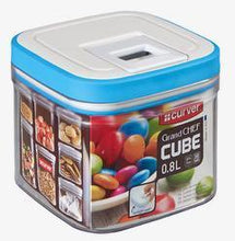 Load image into Gallery viewer, Curver Dry Cube Food Canisters - 0.8L or 1.3L - Blue
