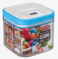 Curver Dry Cube Food Canisters - 0.8L or 1.3L - Blue