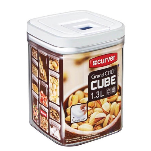 Curver Dry Cube Food Canister - 1.3L - White
