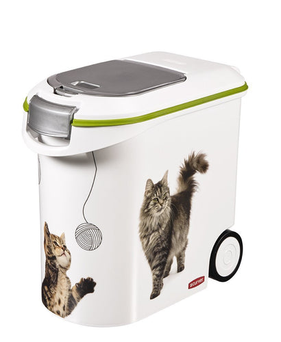 Curver Pet Dry Food Container with Cat Images - 12 Kg