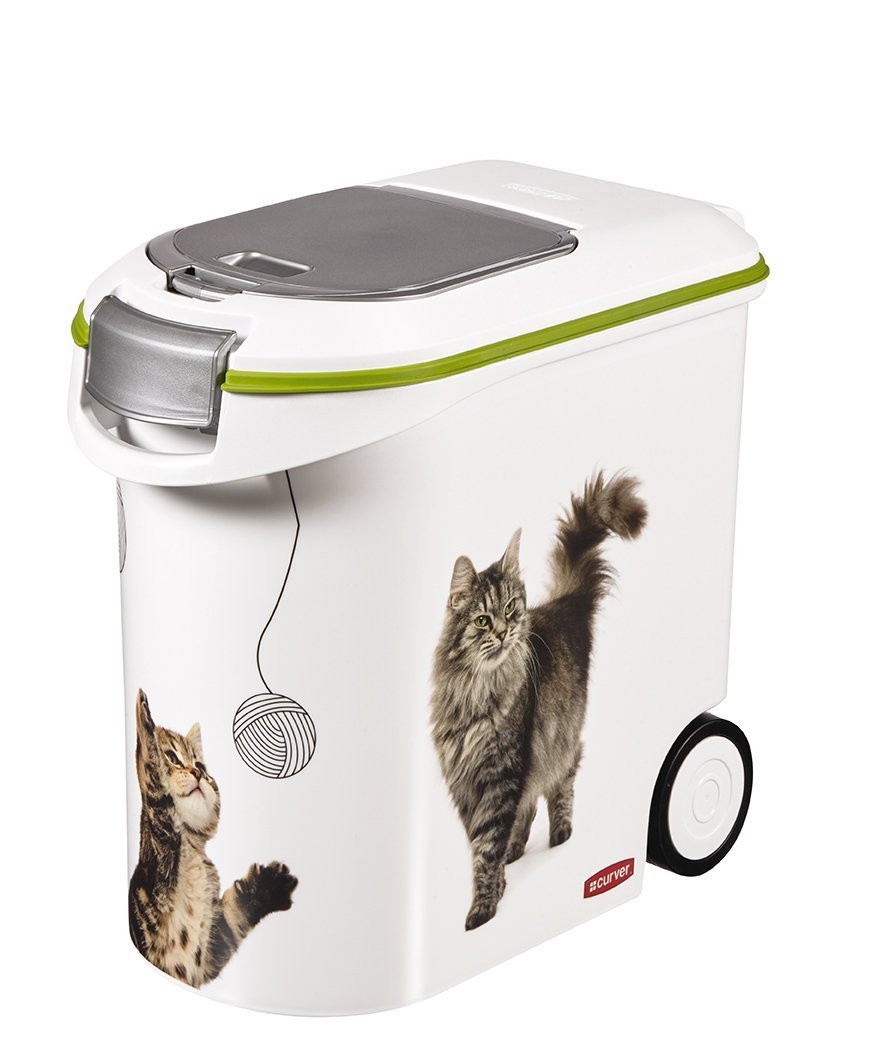 Curver Pet Dry Food Container with Cat Images - 12 Kg