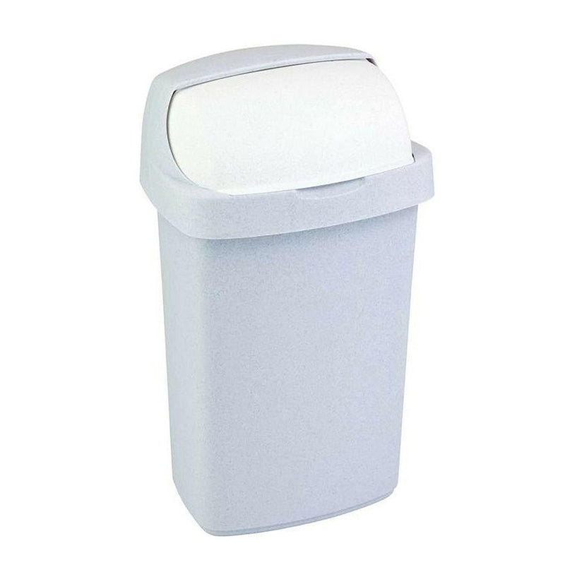 Curver Roll Top Bin - 25 Liters, Luna Grey