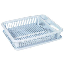Load image into Gallery viewer, Curver Dish Drying Rack with Tray - White, 49.8 x 10.9 x 41.2cm
