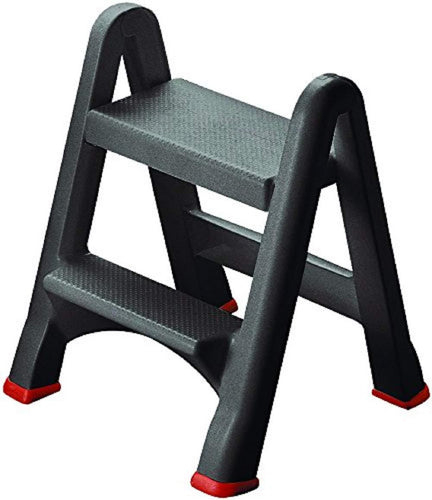 Curver Two-Step Foldable Step Stool - Dark Grey