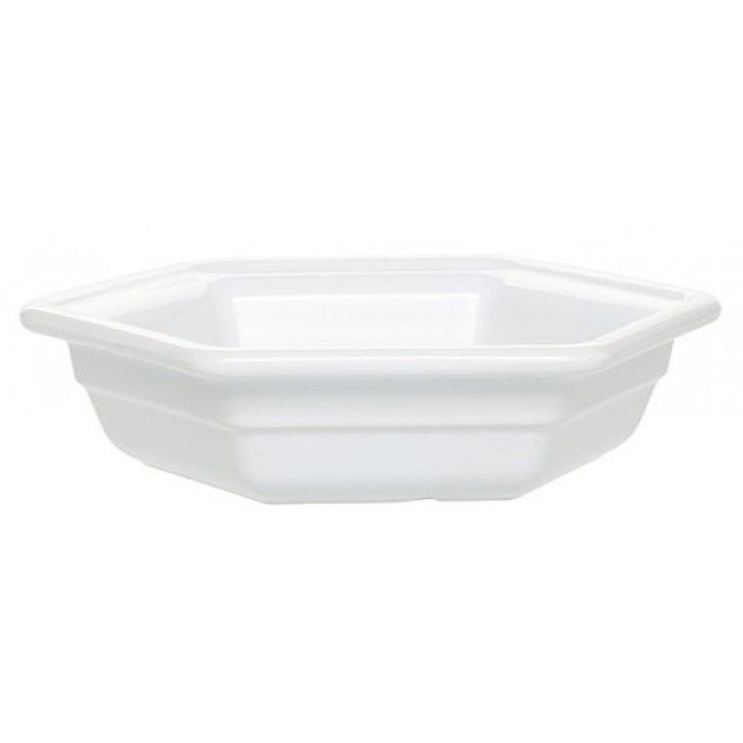 Emile Henry Gastron Hexagonal Dish, Large - White