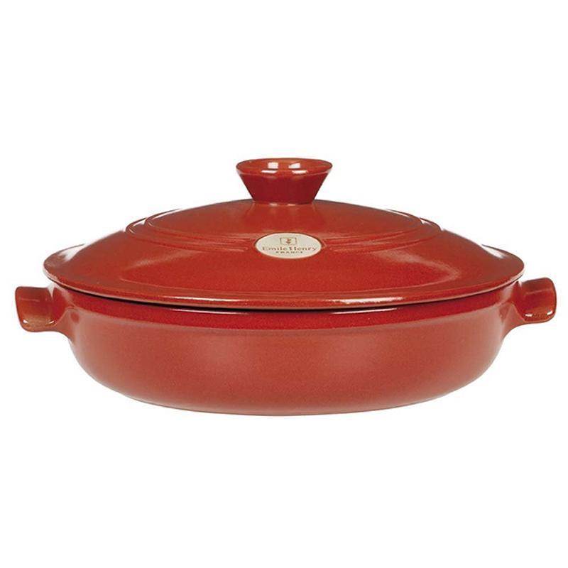 Emile Henry Flame Round Saut√© Pan, 29cm - 3.2 liters