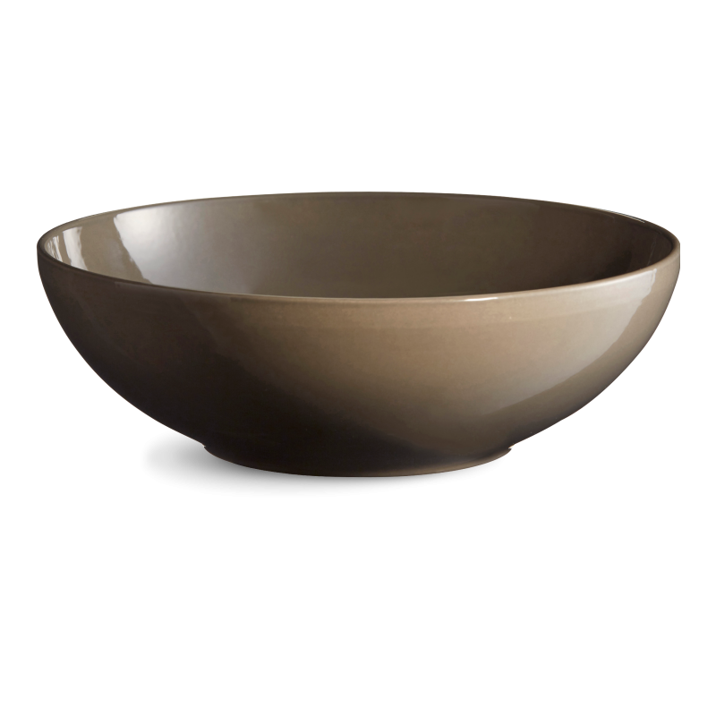 Emile Henry Large Ceramic Salad Bowl - 31cm - 5L - Muscade (Dark Beige)