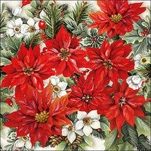 Load image into Gallery viewer, Ambiente Poinsettia All Over Napkins - Large
