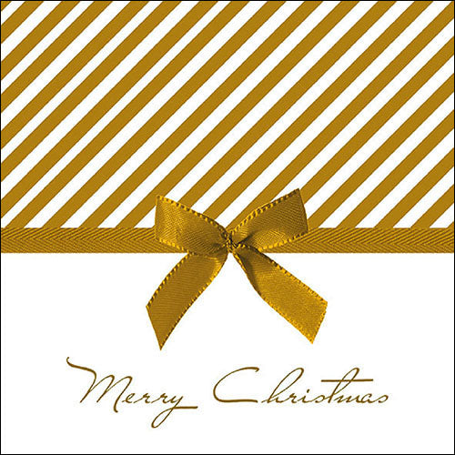 Ambiente Christmas Bow Gold Napkins - Large