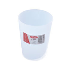 Load image into Gallery viewer, Gab Plastic Reusable Cups, 500ml - Transparent or White
