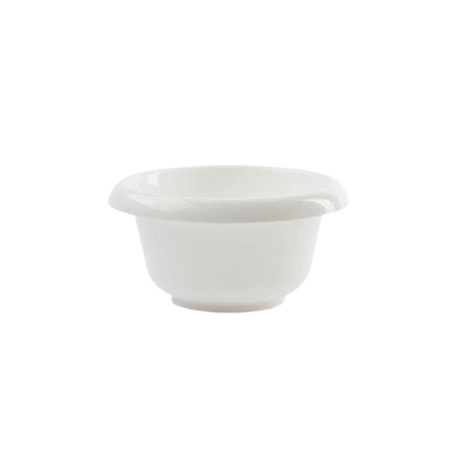 Gab Plastic Round Basins, White - Available in several sizes