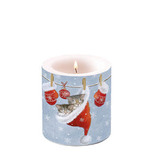 Load image into Gallery viewer, Ambiente Just Sleepy Kittens Candle - Unscented
