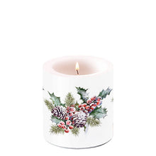 Load image into Gallery viewer, Ambiente Christmas Candle Holly &amp; Berries - Unscented
