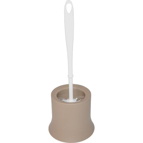 Coronet Trendy Toilet Brush - 38cm - Round, Silver - Beige (Cappuccino)