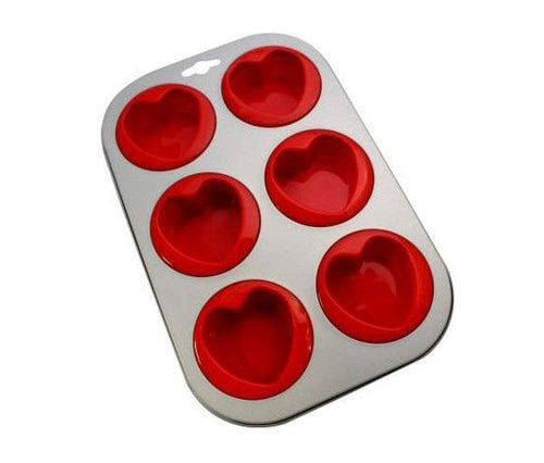 Kaiser Flexo'Bell 6-Cup Heart Baking Pan