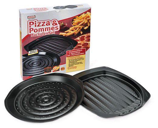 Kaiser 2-Piece Oven Set of Baking Sheet & Pan for Pizza & Fries