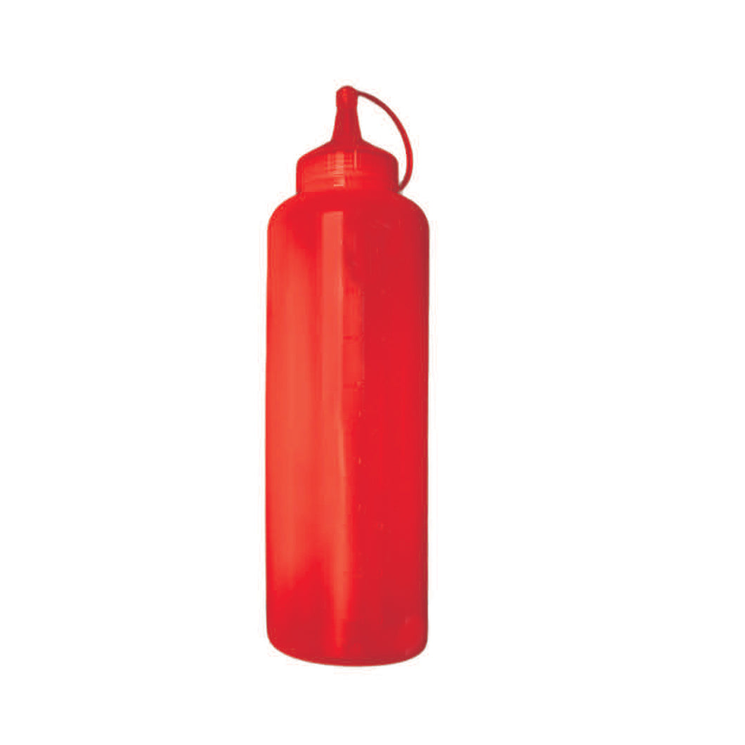 Gab Plastic Snap & Seal Ketchup Bottle - 0.4 Liters, Red