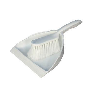 Burstenmann Brush and  Dust Pan Set - White
