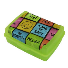 Load image into Gallery viewer, Keeeper Deco Smiley Face Click-it Food Container (Midi) - Lime Green
