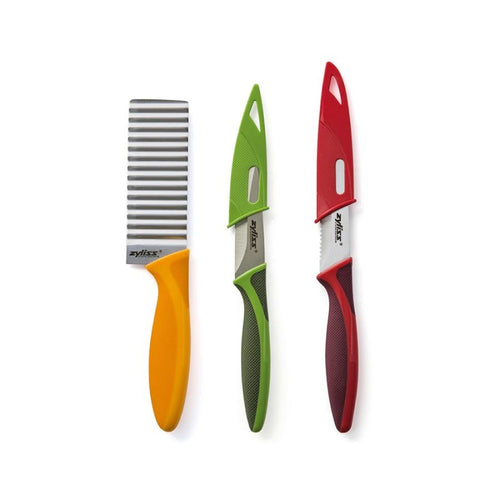 Zyliss 3-Piece Knife Set with Crinkle Cut Knife