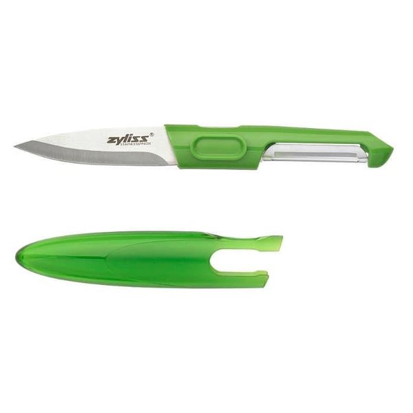 Zyliss 2 in 1 Peeler & Knife Set - Green