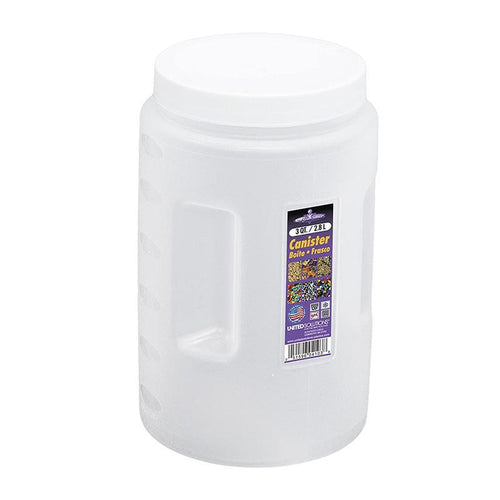 United Solutions Clear Plastic Food Canister with White Lid, 2.8L (3 Quart)