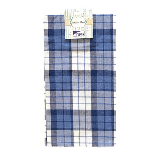 Topps Small Squares Kitchen Towels - 50 x 70cm, 100% Cotton