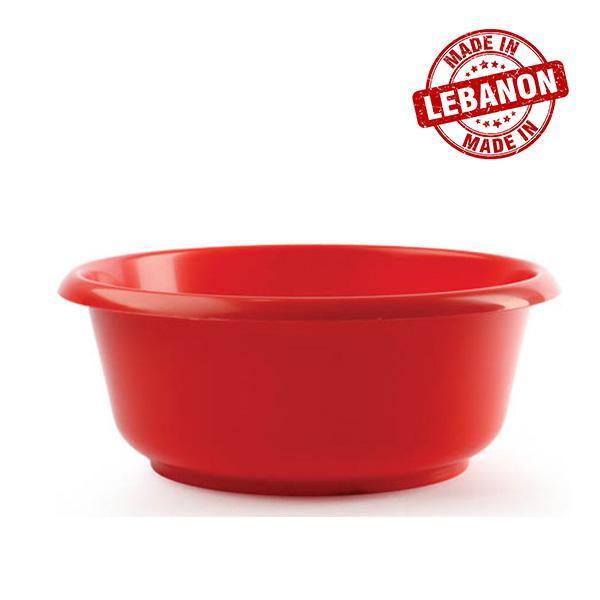 Gab Plastic Round Basin - Red
