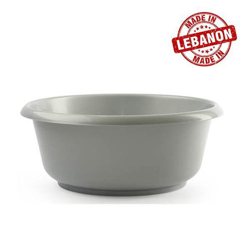 Gab Plastic Round Basin - Grey