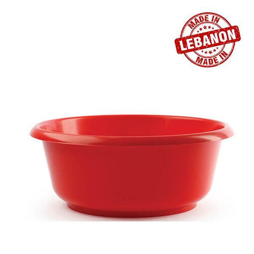 Gab Plastic Round Basin - Red