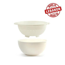Load image into Gallery viewer, Gab Plastic Salad Bowl with Colander - 26cm
