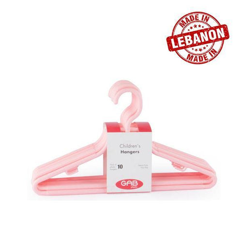 Gab Plastic Set of 10 Children Hangers