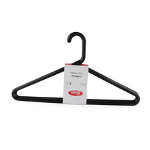 Load image into Gallery viewer, Gab Plastic Set of 3 Heavy Duty Adult Hangers - Available in several colors
