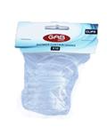 Gab Plastic Acrylic Curtain Clip Rings, Pack of 12 - Transparent