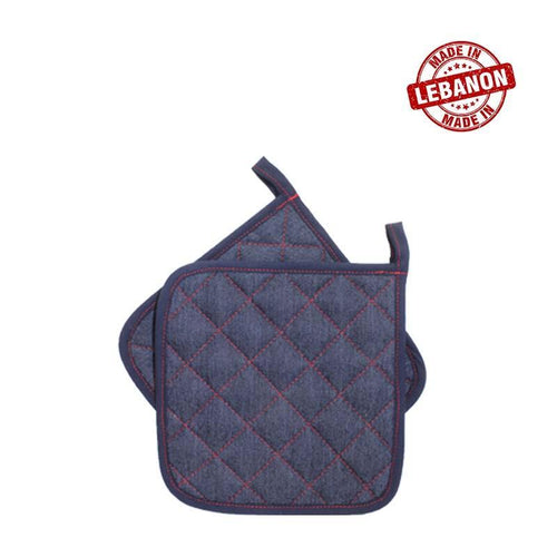 Gab Home Denim Set of 2 Pot Holders