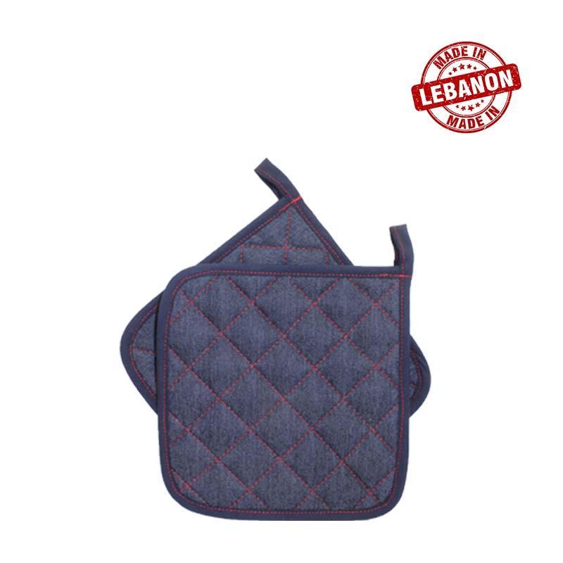 Gab Home Denim Set of 2 Pot Holders