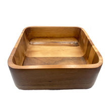 Load image into Gallery viewer, Topps Acacia Wood Square Serving / Salad Bowl - 25 x 25cm
