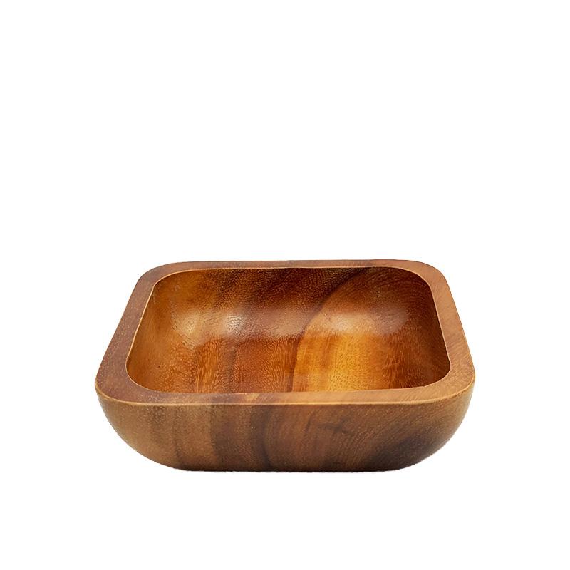 Topps Acacia Wood Square Serving Bowl - 14 x 14cm