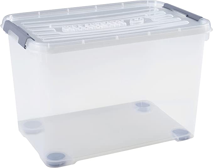 Curver Handy Storage Box with Locks -65L, 60 x 40 x 39cm