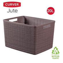 Load image into Gallery viewer, Curver Jute Large Baskets - 20L, 36 x 28 x 23cm

