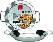 Load image into Gallery viewer, Ibili Bistrot Stainless Steel Paella Pan Dish with Handles - 45cm
