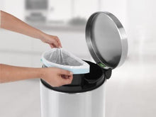 Load image into Gallery viewer, Brabantia  Recycle Pedal Bin  with 2 Compartments, 2 x 20 Liters – Matt Steel Fingerprint Proof
