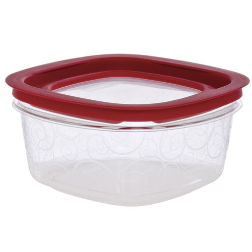 Rubbermaid Premier Easy Find Lids Food Storage Containers -5 Cups, Red