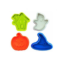 Load image into Gallery viewer, Ibili Halloween Cookie Cutters with Ejectors, Set of 4
