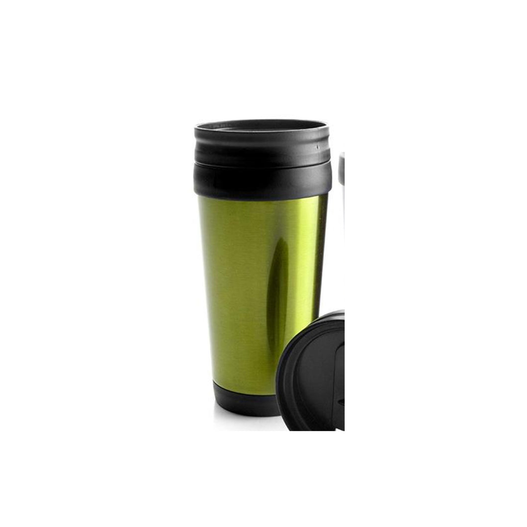 Ibili Plastic & Stainless Steel Doubled Walled Thermal Cup, 380ml - Shiny Purple or Shiny Green