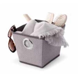 Cosatto Twill Small Accessory Caddy - 19 x 23 x 17cm, Mocha or Grey