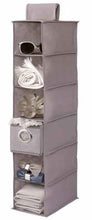 Load image into Gallery viewer, Cosatto Twill 6-Shelf &amp; Drawer Hanging Organizer - 15 x 30 x 84cm, Grey or Mocha
