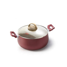 Load image into Gallery viewer, Accademia Mugnano Granito Rosa Pot with Glass Lid - 16cm
