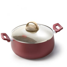 Load image into Gallery viewer, Accademia Mugnano Granito Rosa Pot with Glass Lid - 24cm
